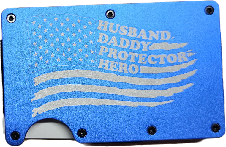 Husband Daddy Protector Hero Minimalist Wallet