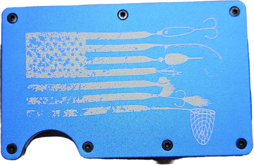 Fish Lure Flag Minimalist Wallet