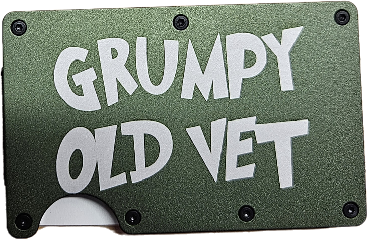 Grumpy Old Vet Minimalist Wallet