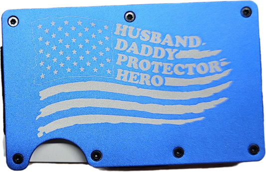 Husband Daddy Protector Hero Minimalist Wallet