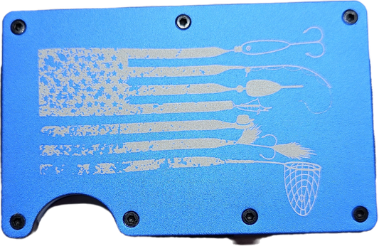 Fish Lure Flag Minimalist Wallet