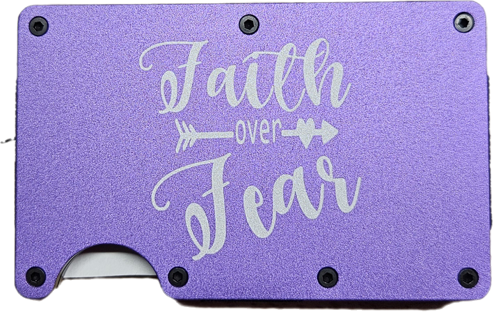 Faith Over Fear Minimalist Wallet