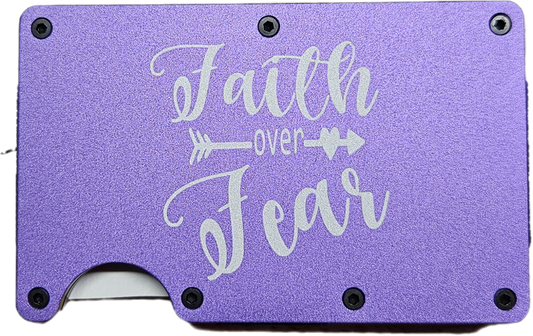 Faith Over Fear Minimalist Wallet