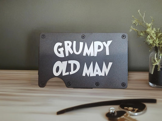 Grumpy Old Man Minimalist Wallet